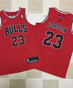 Bulls 23 Michael Jordan Red Youth Nike Swingman Jersey1