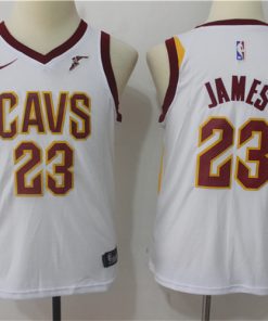 Cavaliers 23 LeBron James White Youth Nike Swingman Jersey
