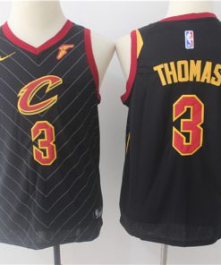 Cavaliers 3 Isaiah Thomas Black Youth Nike Swingman Jersey
