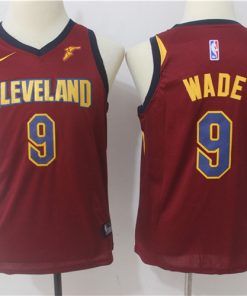 Cavaliers 9 Dwyane Wade Red Youth Nike Swingman Jersey