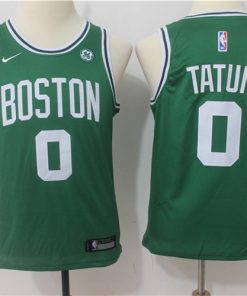Celtics 0 Jayson Tatum Green Nike Youth Swingman Jersey