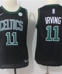 Celtics 11 Kyrie Irving Black Youth Nike Swingman Jersey