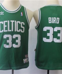 Celtics 33 Larry Bird Green Youth Hardwood Classics Jersey