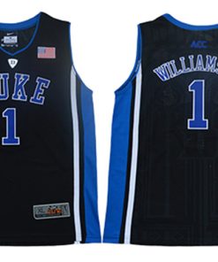 Duke Blue Devils 1 Zion Williamson Black Youth Nike College Basketball Jersey