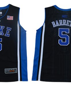 Duke Blue Devils 5 RJ Barrett Black Youth Nike College Basketball Jersey