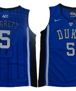 Duke Blue Devils 5 RJ Barrett Blue Youth Nike Elite College Basketball Jersey