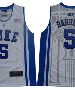 Duke Blue Devils 5 RJ Barrett White Youth Nike Elite College Basketball Jersey