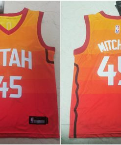 Jazz 45 Donovan Mitchell Multi Color Youth City Edition Nike Swingman Jersey