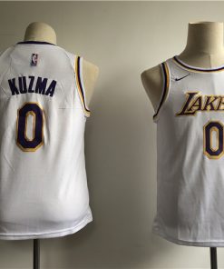 Lakers 0 Kyle Kuzma White Youth 2018-19 Nike Swingman Jersey