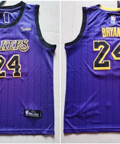 Lakers 24 Kobe Bryant Purple Youth Nike Swingman Jersey1