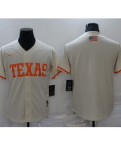 MLB Rangers Blank Cream Nike Cool Base Men Jersey