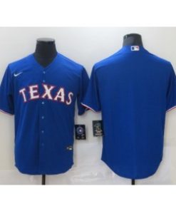 MLB Rangers Blue Blank Nike Cool Base Men Jersey