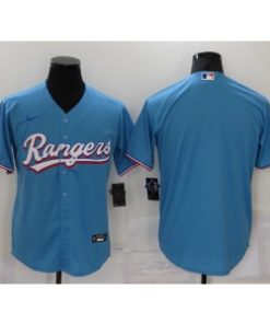 MLB Texas Rangers Blank Blue Nike Cool Base Men Jersey