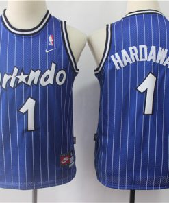 Magic 1 Penny Hardaway Blue Youth Nike Throwback Jersey