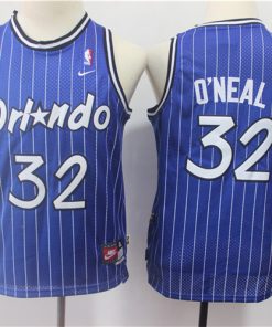 Magic 32 Shaquille O'neal Blue Youth Throwback Jersey