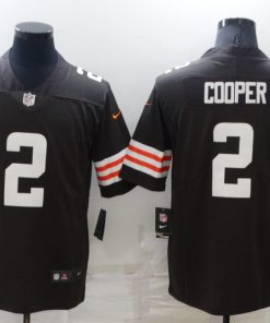 Men's Cleveland Browns #2 Amari Cooper Brown Vapor Untouchable Limited Stitched Jersey