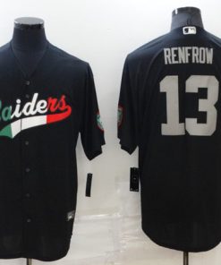 Men's Las Vegas Raiders #13 Hunter Renfrow Black Mexico Stitched Jersey