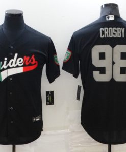 Men's Las Vegas Raiders #98 Maxx Crosby Black Mexico Stitched Jersey