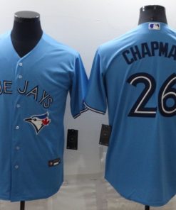 Men's Toronto Blue Jays #26 Matt Chapman Light Blue Cool Base Stitched Jersey