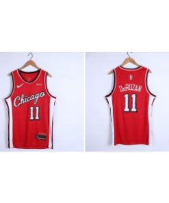 NBA Bulls 11 Derozan Red Nike Men Jersey1