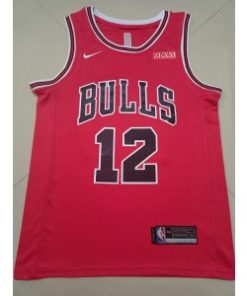 NBA Bulls 12 Dosunmu Red Nike Men Jersey