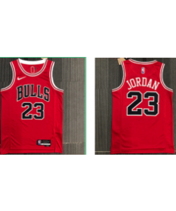 NBA Bulls 23 Jordan Red Men Jersey