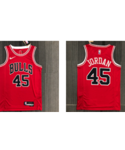 NBA Bulls 45 Jordan Red Men Jersey