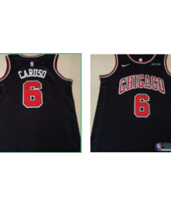 NBA Bulls 6 Alex Caruso Black Men Jersey