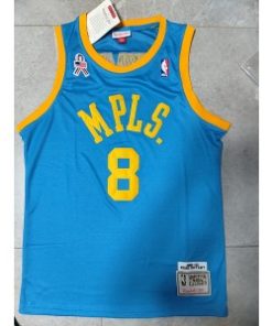 NBA Lakers 8 Kobe Bryant Blue MPLS Throwback Swingman Men Jersey