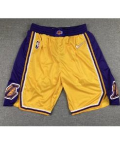 NBA Lakers Yellow 75th Anniversary Shorts