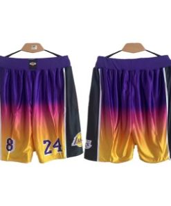 NBA Los Angeles Lakers Purple Yellow Shorts