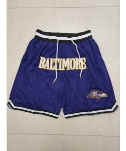 NFL Ravens Purple Shorts