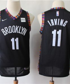 Nets 11 Kyrie Irving Black Youth City Edition Nike Swingman Jersey