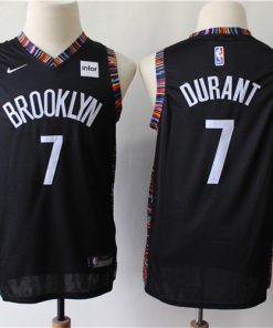 Nets 7 Kevin Durant Black Youth City Edition Nike Swingman Jersey