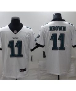 Nike Eagles 11 A. J. Brown White Vapor Untouchable Limited Men Jersey
