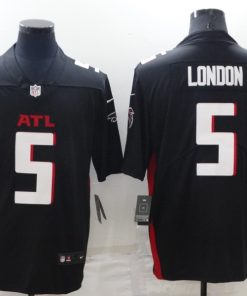 Nike Falcons 5 Drake London Black 2022 NFL Draft Vapor Untouchable Limited Men Jersey