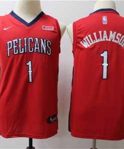 Pelicans 1 Zion Williamson Red Youth Nike Swingman Jersey
