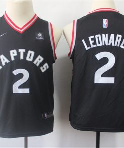 Raptors 2 Kawhi Leonard Black Youth Nike Swingman Jersey