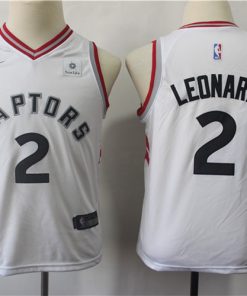 Raptors 2 Kawhi Leonard White Youth Nike Swingman Jersey