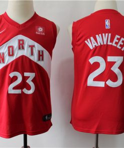 Raptors 23 Fred Vanvleet Red Youth Earned Edition Nike Swingman Jersey