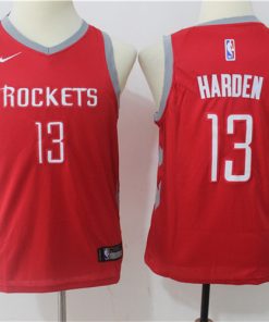 Rockets 13 James Harden Red Youth Nike Swingman Jersey
