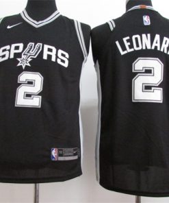 Spurs 2 Kawhi Leonard Black Youth Nike Jersey
