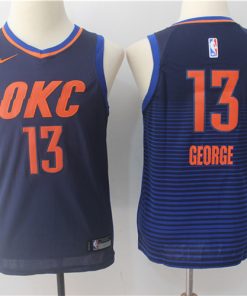Thunder 13 Paul George Navy Youth Nike Swingman Jersey