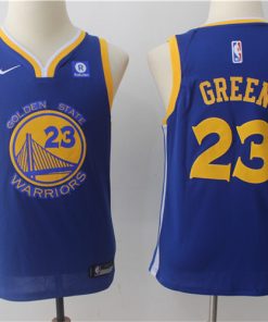 Warriors 23 Draymond Green Blue Youth Nike Swingman Jersey