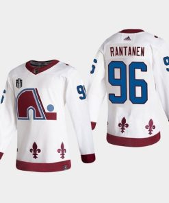 Avalanche 96 Mikko Rantanen White White 2022 Stanley Cup Final Patch Reverse Retro Adidas Jersey