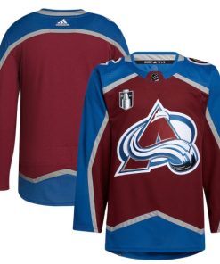 Avalanche Blank Burgundy 2022 Stanley Cup Final Patch Reverse Retro Adidas Jersey