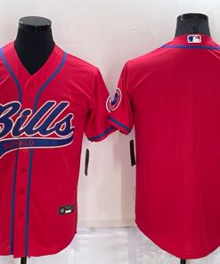 Men's Buffalo Bills Blank Pink Stitched Jersey