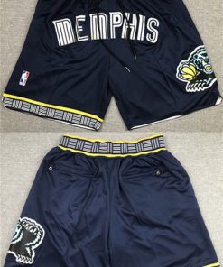 Men's Memphis Grizzlies Navy Shorts (Run Small)