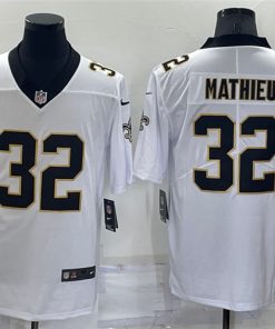 Men's New Orleans Saints #32 Tyrann Mathieu White Vapor Limited Stitched Jersey