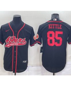 Nike 49ERS 85 Kittle Black Vapor Baseball Limited Men Jersey